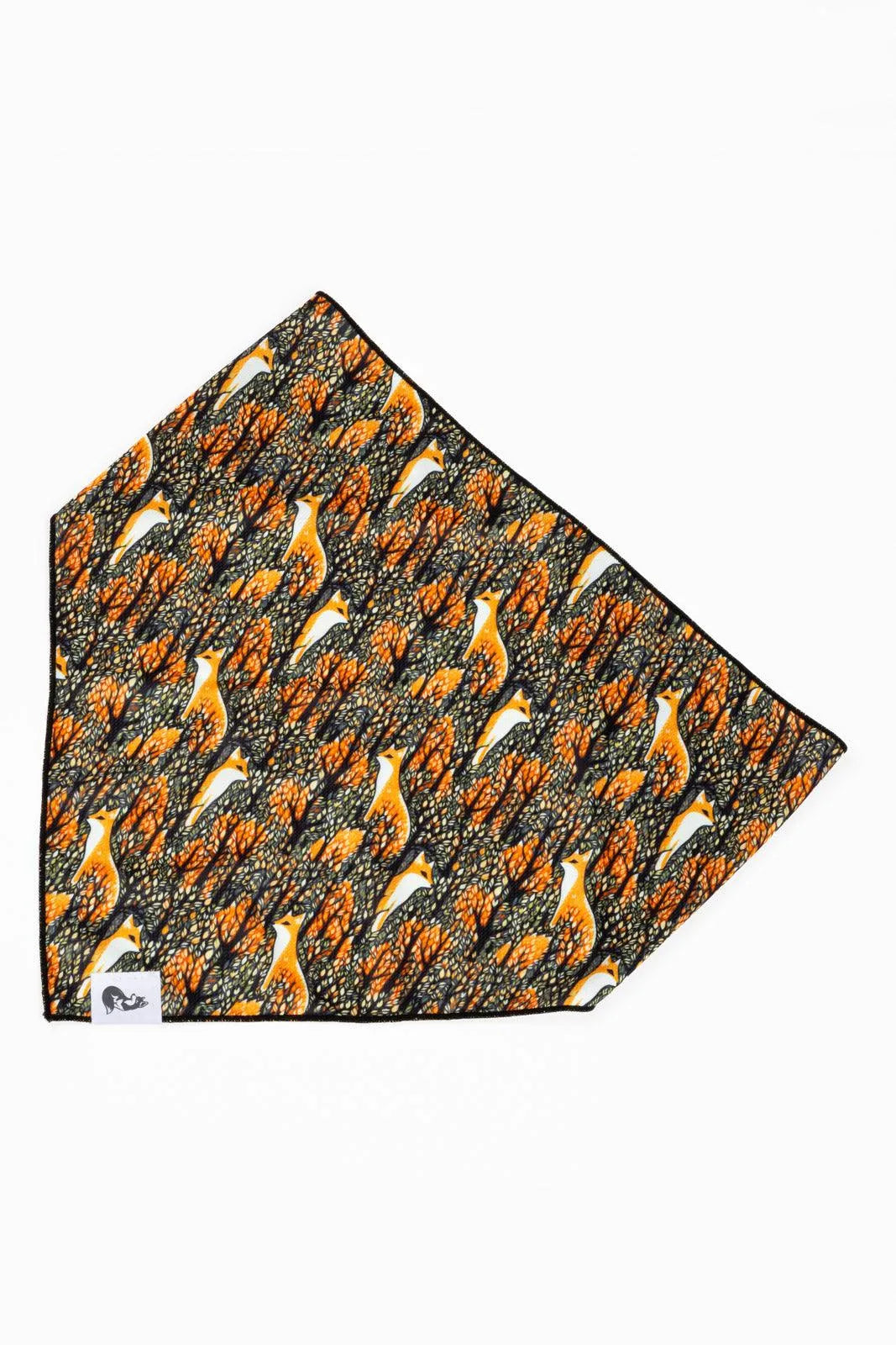 Foxes In Fall Dog Bandana Dog Bandanas Premium Pet Supply - main product image