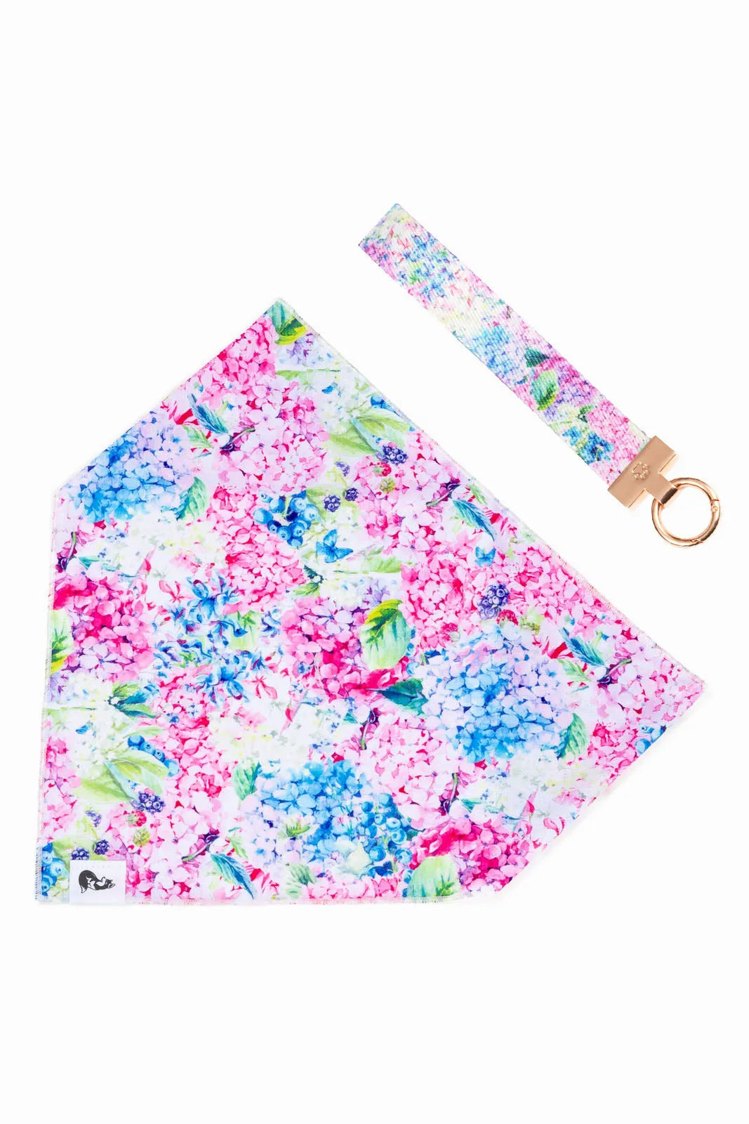 Hydrangea Haven Dog Bandana Matching Keychain Dog Bandanas - main product image