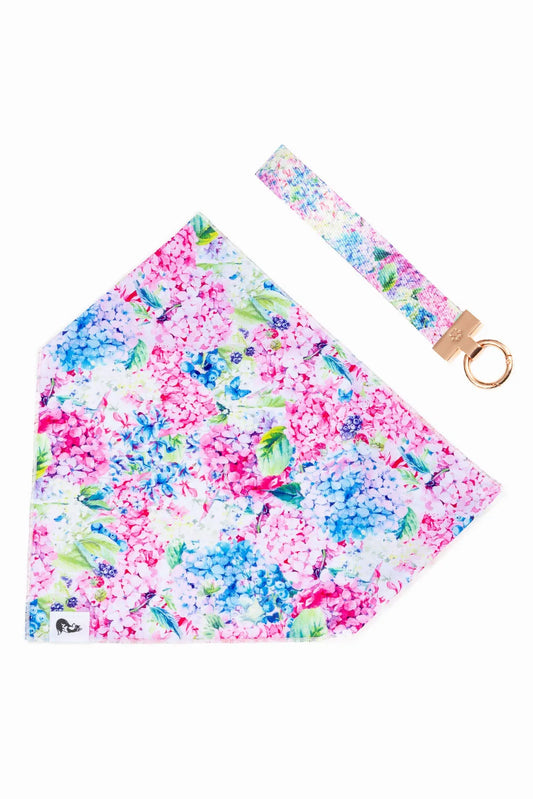 Hydrangea Haven Dog Bandana Matching Keychain Dog Bandanas - main product image