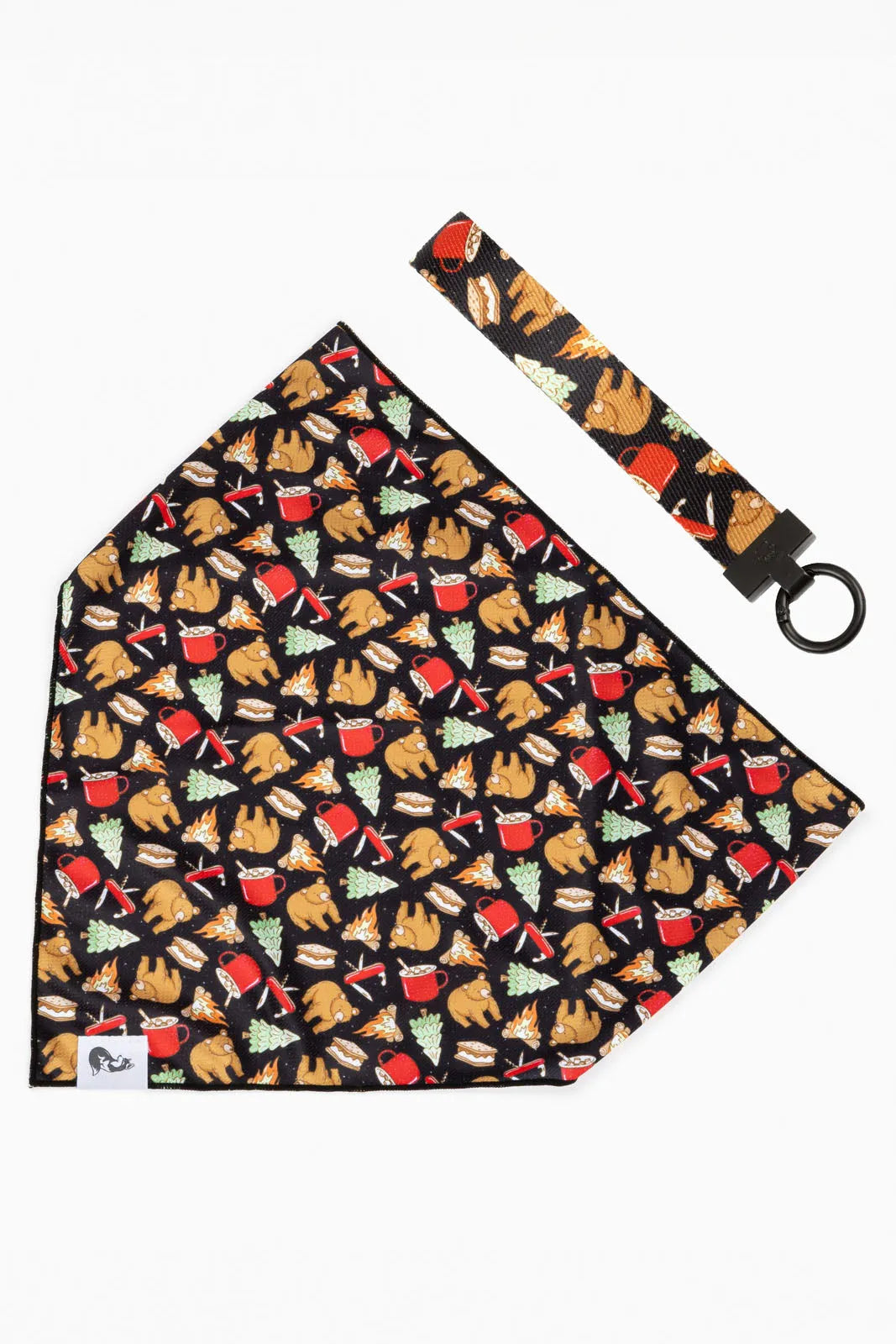 Woodland Tales Dog Bandana Matching Keychain Dog Bandanas - main product image