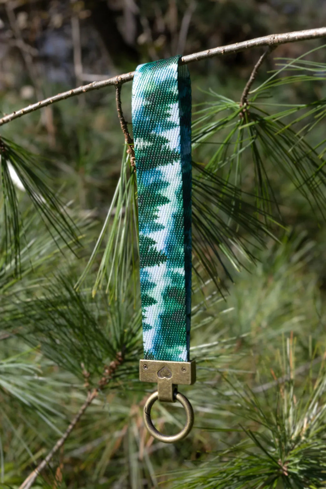 Evergreen Explorer Dog Bandana Matching Keychain Dog Premium - close up view