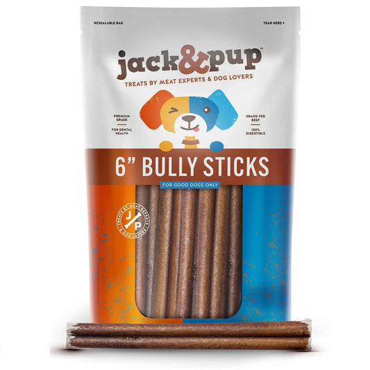 Jack Pup Odor Free Bully Sticks Dog Treats Premium - main product image