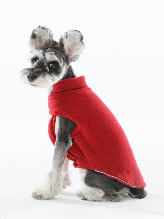 Reversible Dog Vest Jacket Red Dog Apparel Premium Pet - detail view