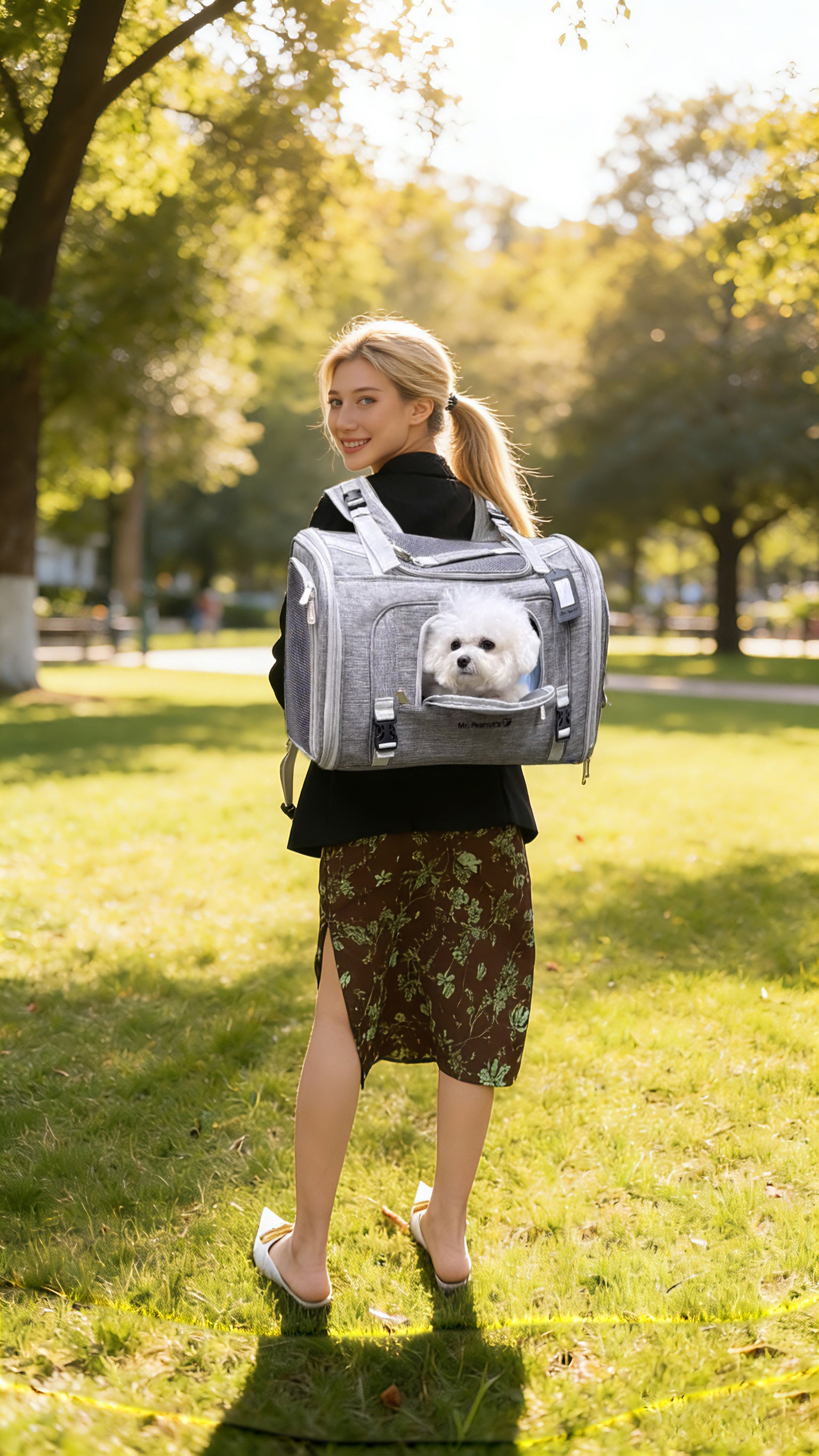 Mr. Peanut's Monterey Series Airline Compliant Horizontal Backpack Pet Carrier - gallery image 12