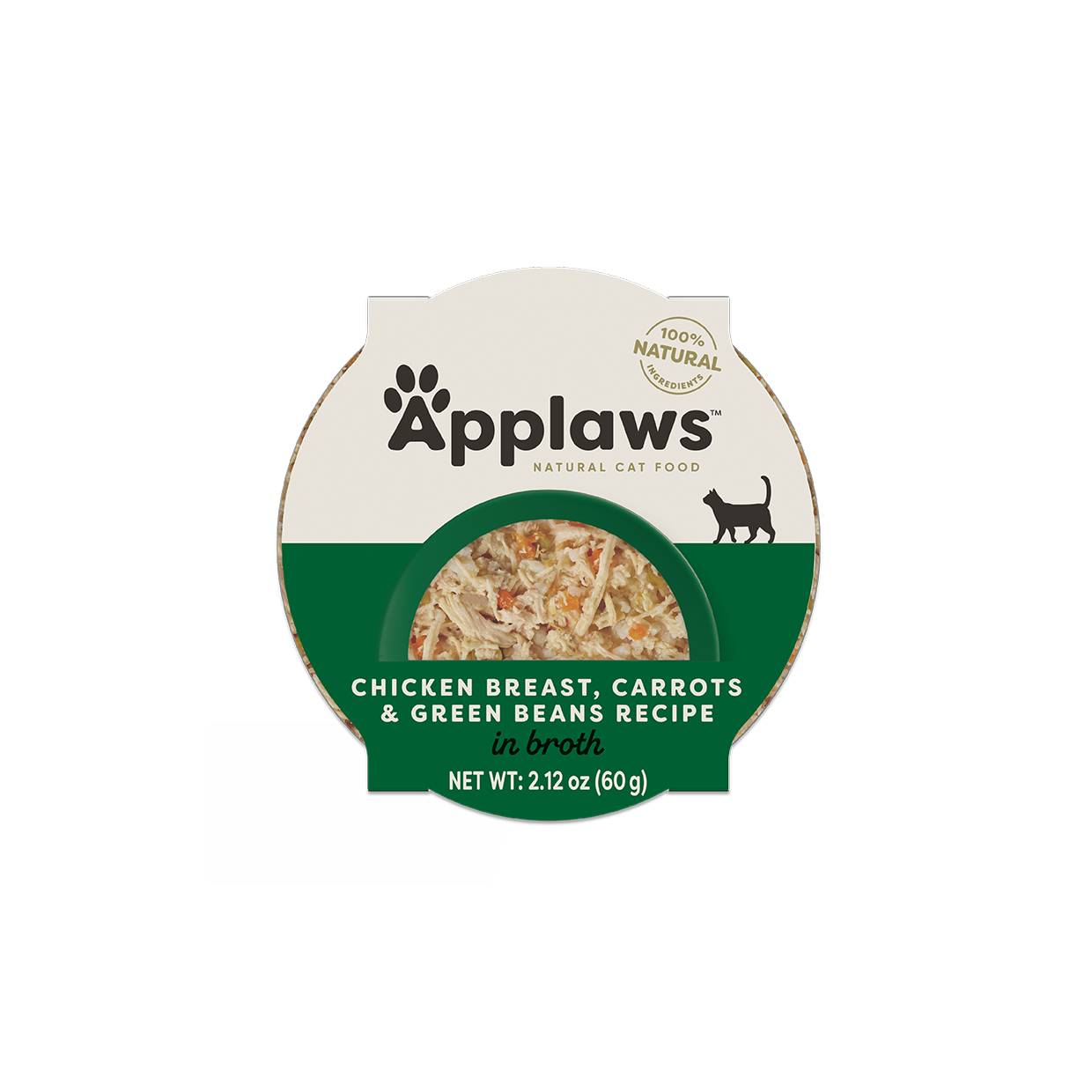 Applaws Natural Wet Cat Food Chicken Breast, Carrots & Green Beans Recipe in Broth (2.12oz) - Wet Cat Food at Purrfect Pet Ki