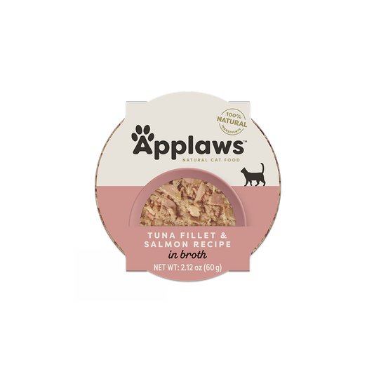 Applaws Tuna Fillet  & Salmon In Broth Wet Cat (2.12oz) - Wet Cat Food at Purrfect Pet Kingdom