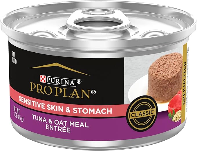 Pro Plan Sensitive Tuna Oatmeal Cat Food 3Oz Wet Cat Food - main product image