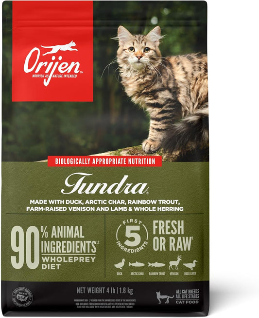 Orijen Tundra Cat Food 4Lb Dry Cat Food Premium - main product image