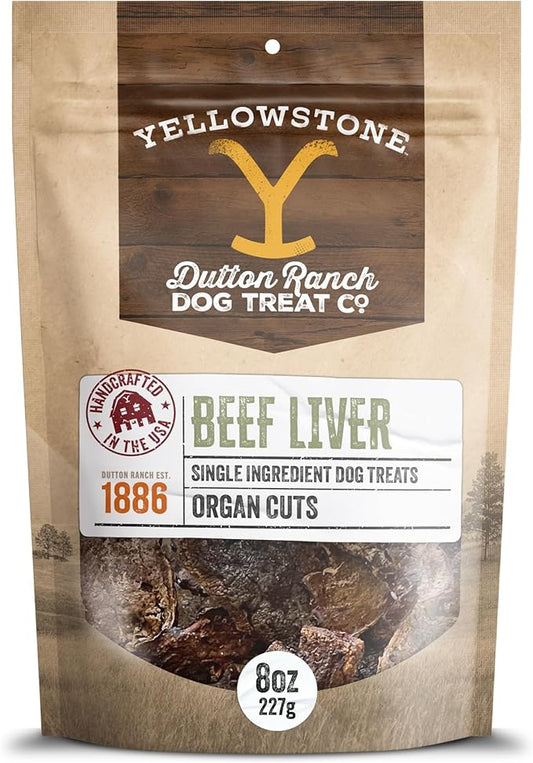 Yellowstone Organ Cuts Beef Liver 8Oz dog treats Premium - main product image