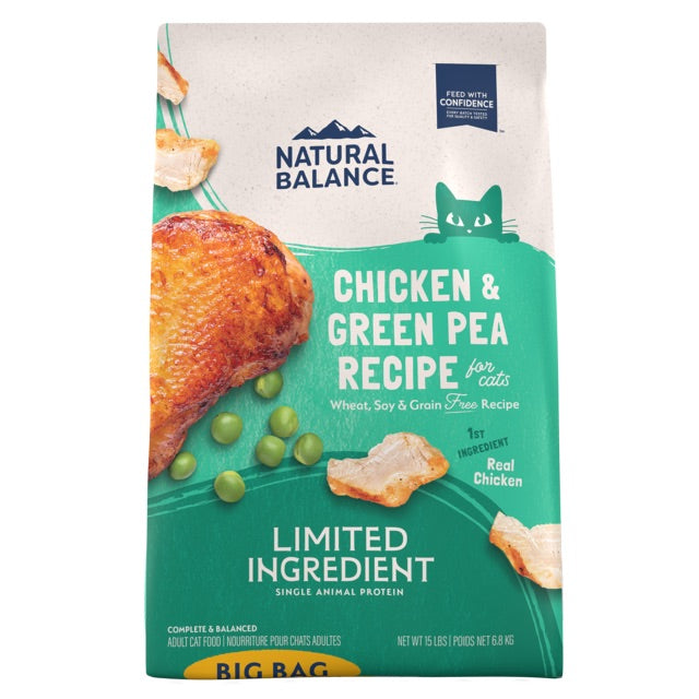 Natural Balance Limited Ingredient Chicken Green Pea Dry Cat - main product image