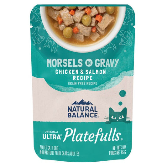 Natural Balance Cat Pouch Platefulls Chicken & Salmon (3oz) - main product image