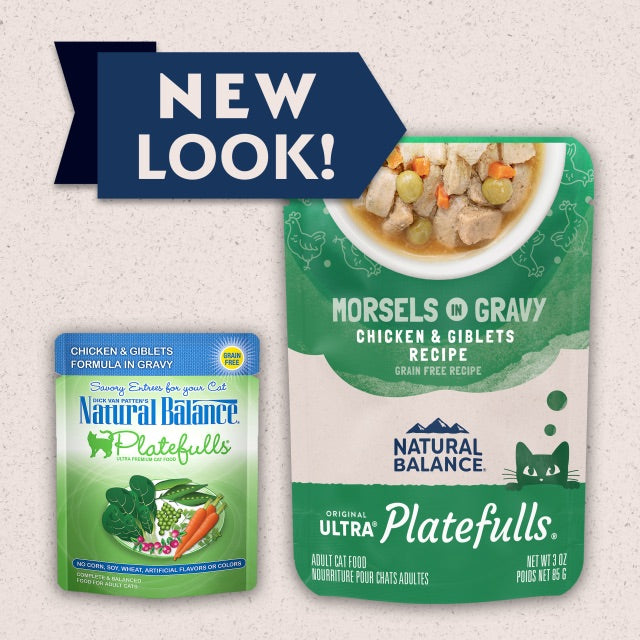 Natural Balance Cat Pouch Platefulls Chicken & Giblets (3oz) - main product image