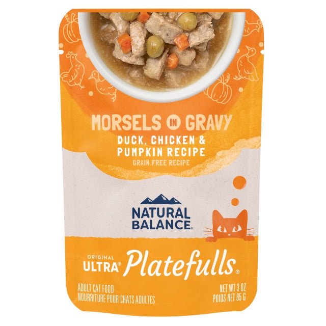 Natural Balance Cat Pouch Platefulls Duck Chicken Pumpkin - main product image