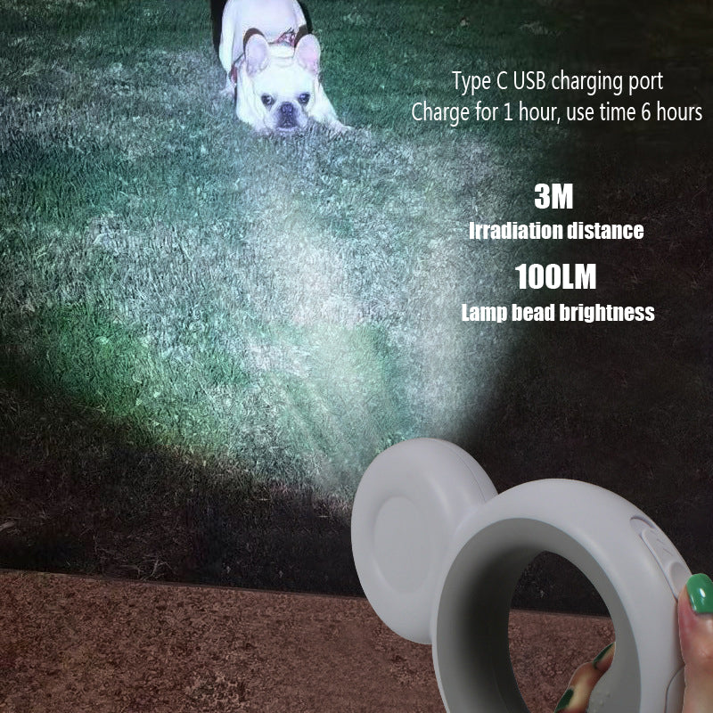 Dog Leashes 4 in 1 Pet Snowman LED With Night Light Dog Auto - lifestyle view