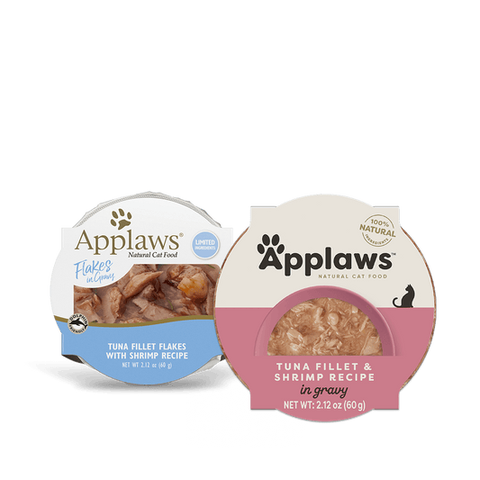Applaws Natural Wet Cat Food Tuna Fillet & Shrimp Recipe in Gravy (2.12oz) - main product view | Wet Cat Food at Purrfect
