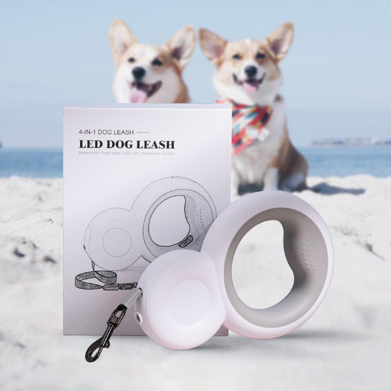 Dog Leashes 4 in 1 Pet Snowman LED With Night Light Dog Auto - gallery image 5