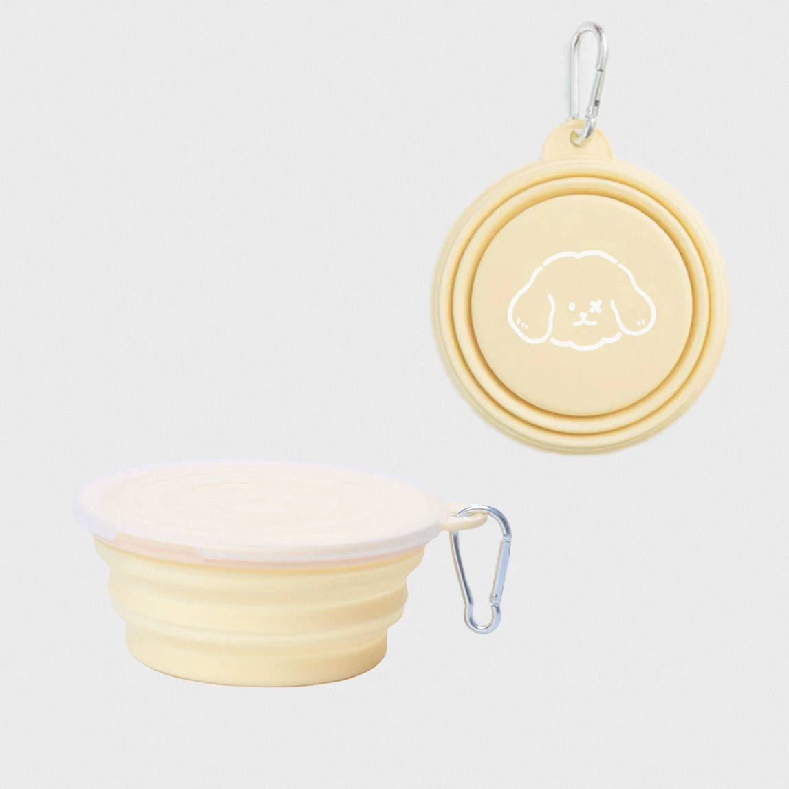 Single Foldable Pet Travel Bowl Dog Travel Accessories - lifestyle view