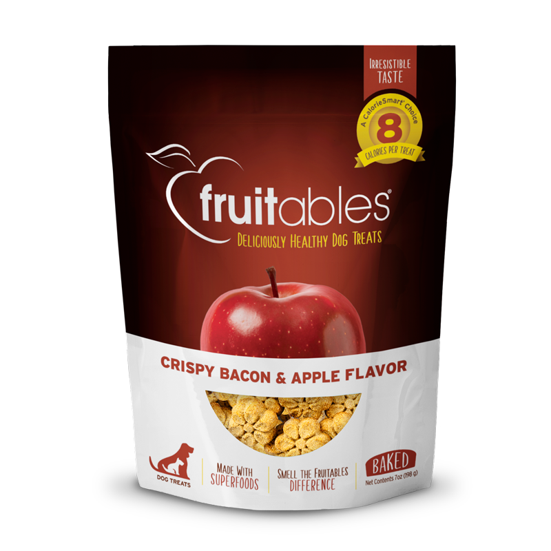 Fruitables Healthy Dog Treats: Crispy Bacon & Apple (7oz) - main product image