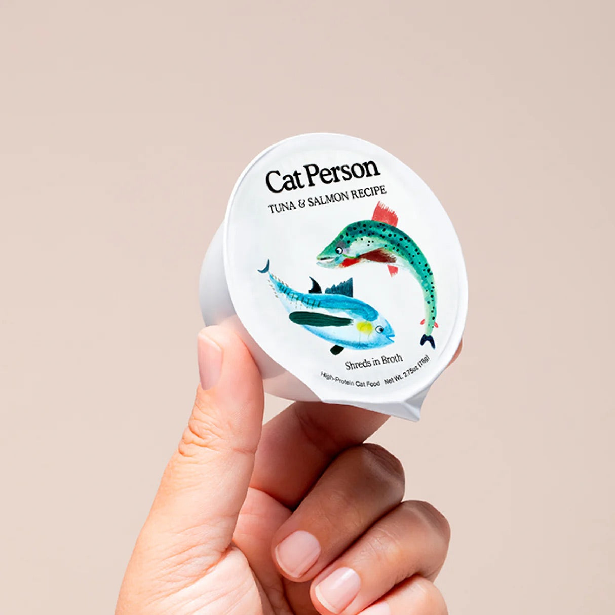 Cat Person Cat Shredded Tuna Salmon In Broth 2 75Oz Wet Cat - detail view