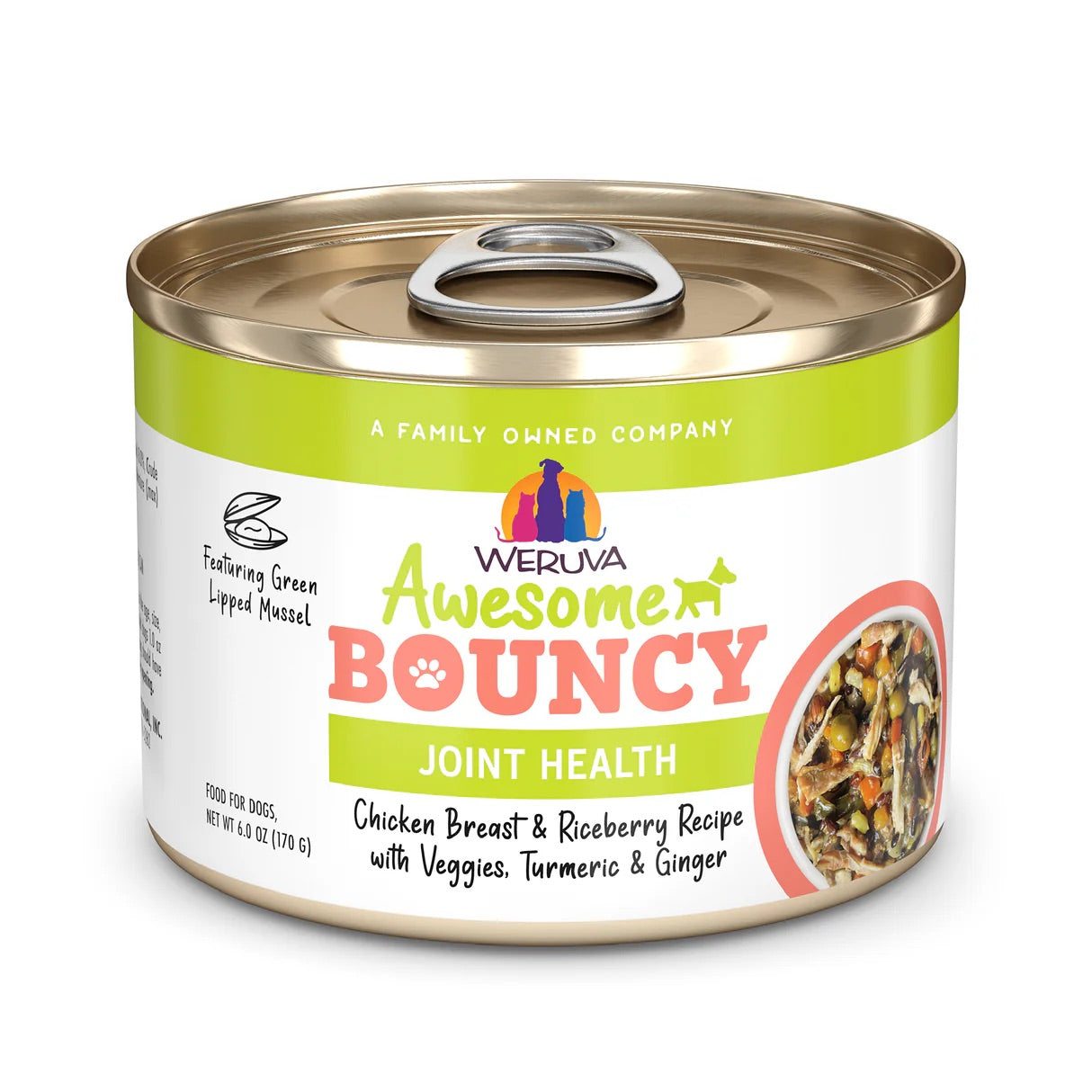 Weruva Dog Bouncy Chicken Vegetable Wet Dog Food Premium - main product image