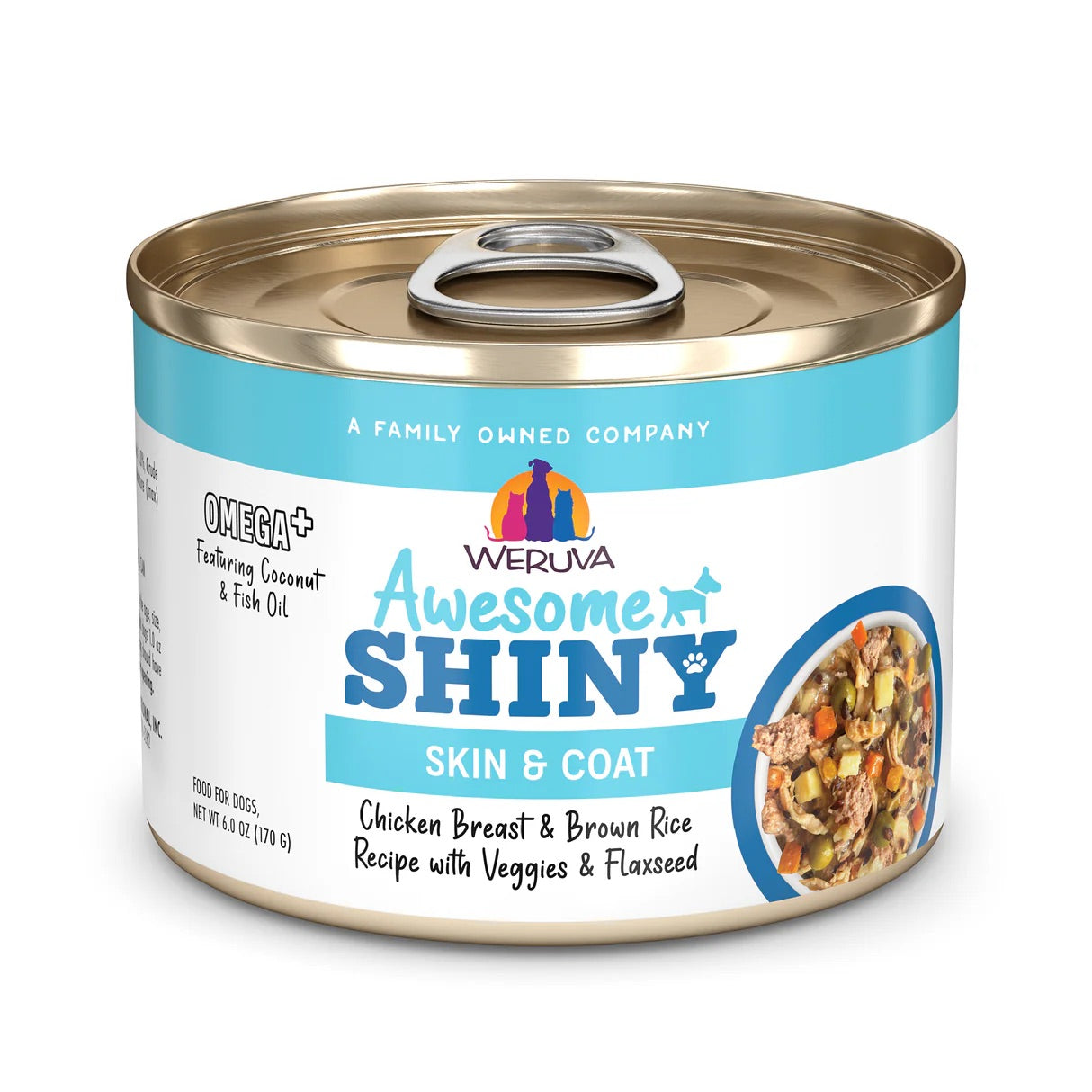 Weruva Dog Shiny Chicken Vegetable Wet Dog Food Premium - main product image