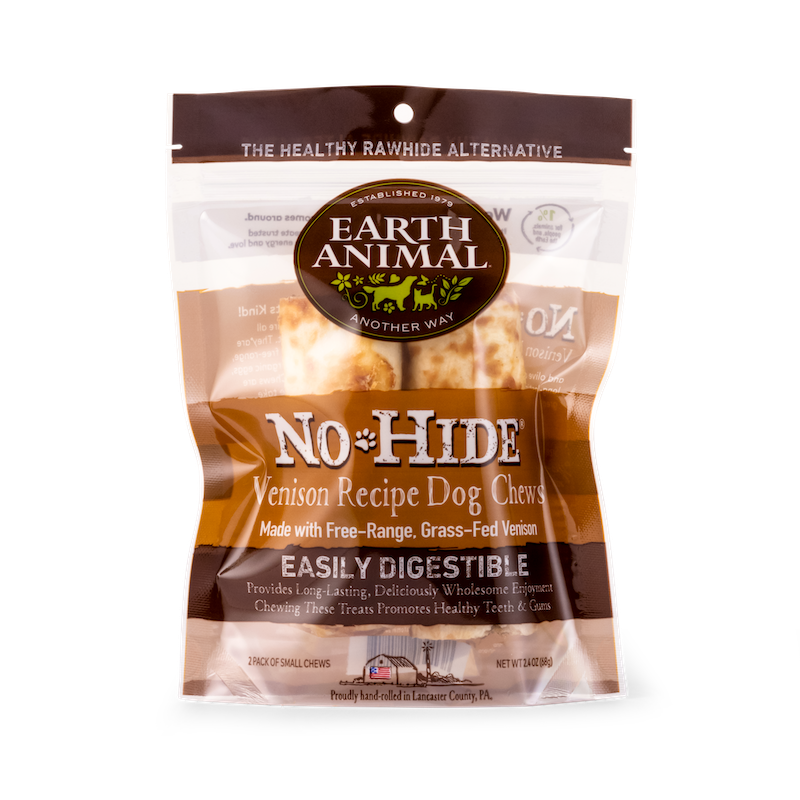 Earth Animal No Hide Small Venison Dog Rolls (2pk) (2.4oz) - main product image