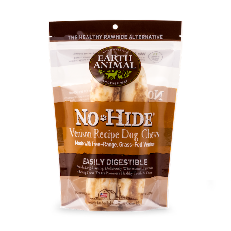 Earth Animal No Hide Medium Venison Dog Rolls (2pk) (4.2oz) - main product image