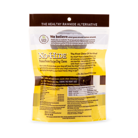 Earth Animal No Hide Peanut Butter Medium Dog Treats 2 Pack - detail view