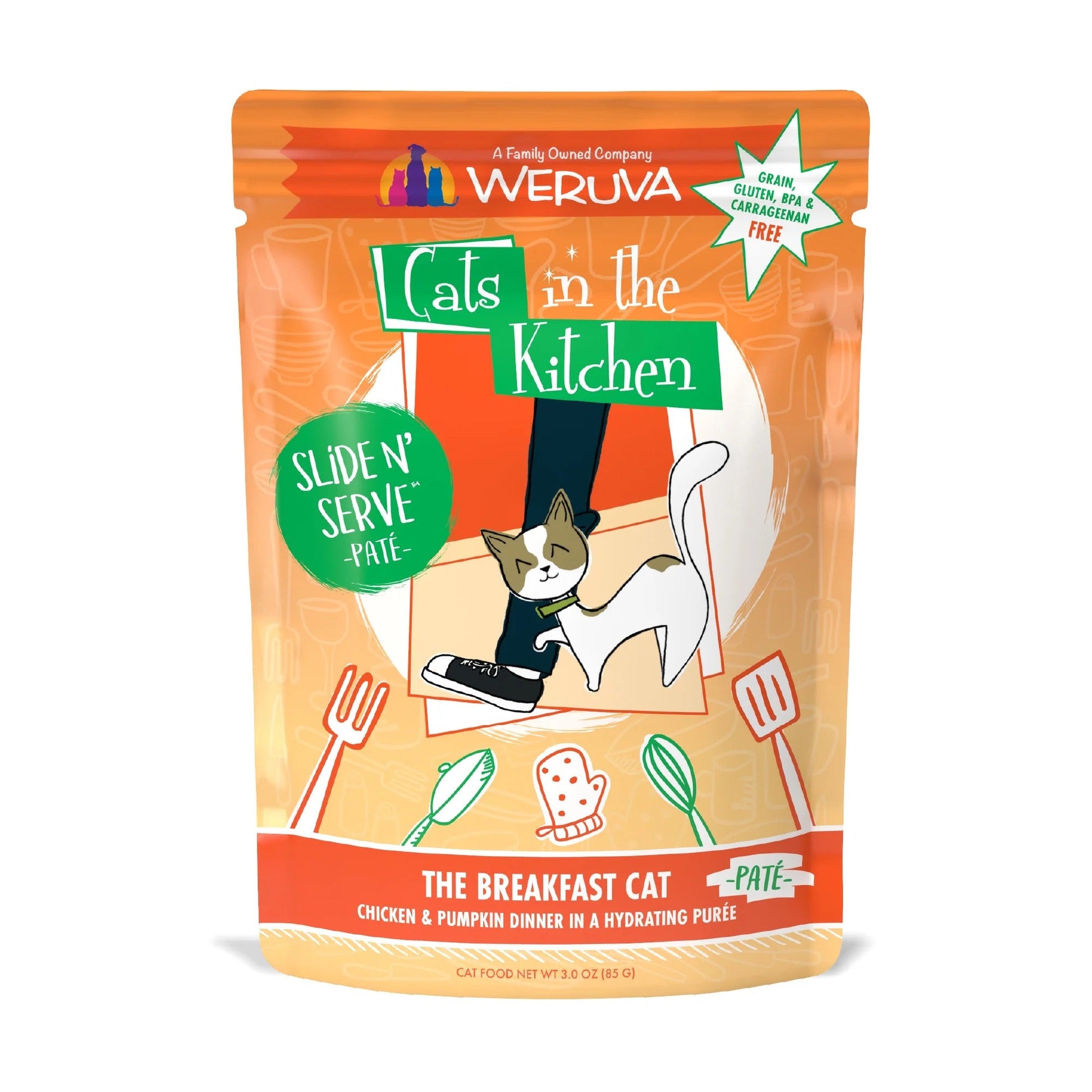 Cats In The Kitchen Pate Slide N Serve The Breakfast Cat 3Oz - main product image