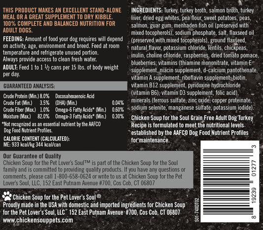 Chicken Soup Grain Free Turkey Stew Dog 13Oz Wet Dog Food - detail view