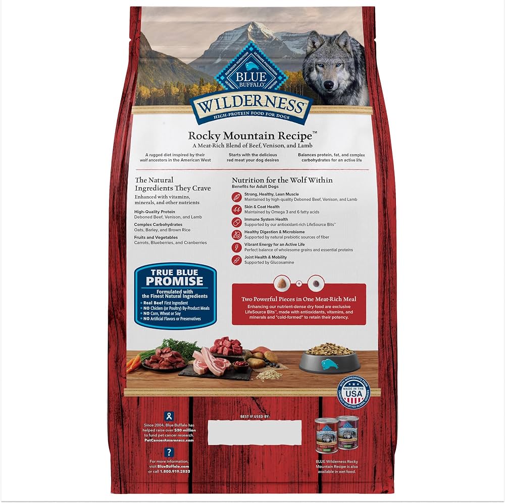 Dry Dog Food Blue Buffalo Variety Recipe Daily Daily Nutriti - detail view