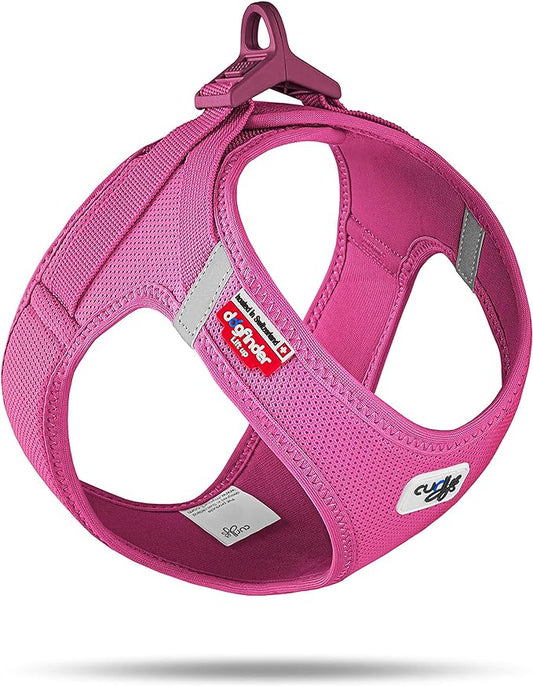 Curli Clasp Vest Fuchsia Harness Adjustable Dog Walking Gear - main product image