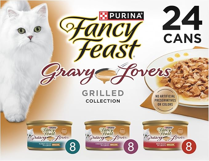 Fancy Feast Gravy Lover Variety 3Oz 24Ct Wet Cat Food - main product image