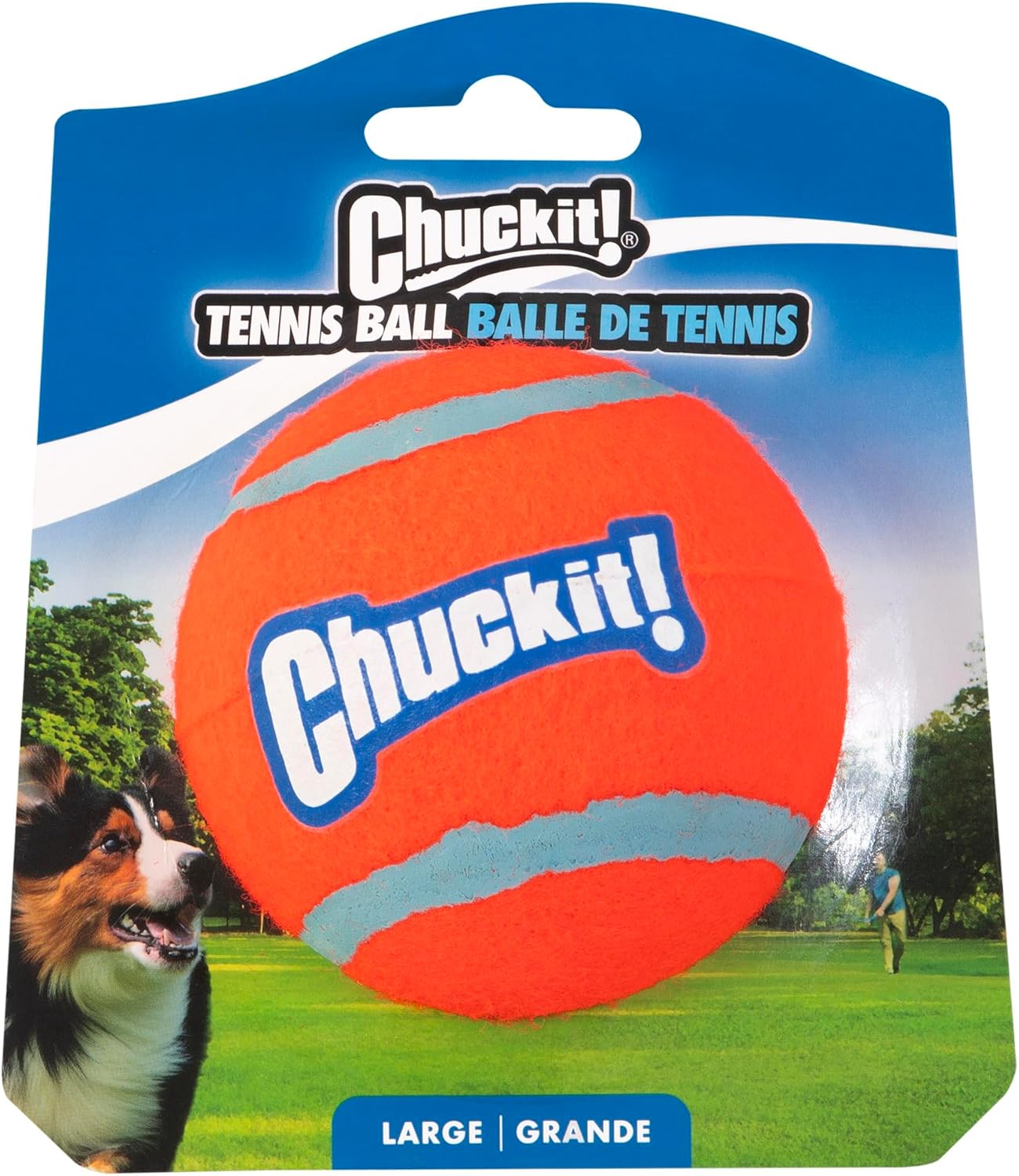 Chuckit Dog Tennis Ball Large 1 Pack Interactive Dog Toy - main product image