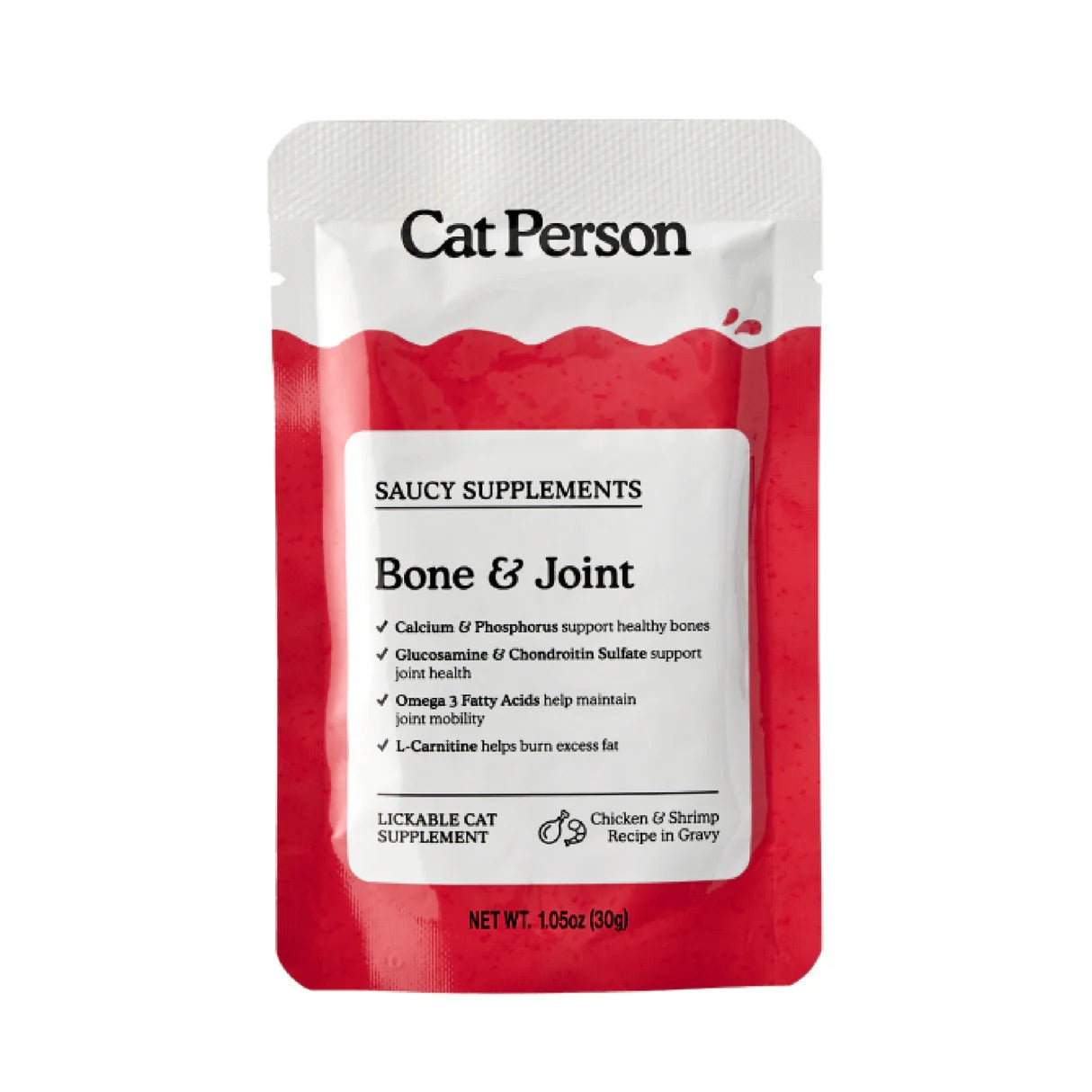 Cat Person Cat Supplement Bone & Joint Chicken 1.05oz Pouch - main product image