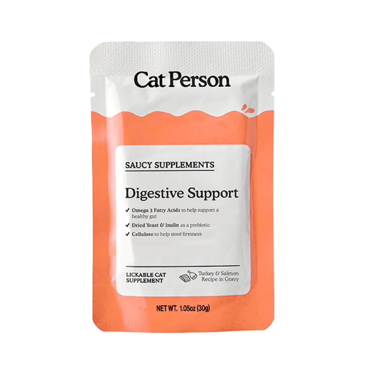 Cat Person Cat Supplement Digestion Turkey Salmon 1 05Oz Wet - main product image