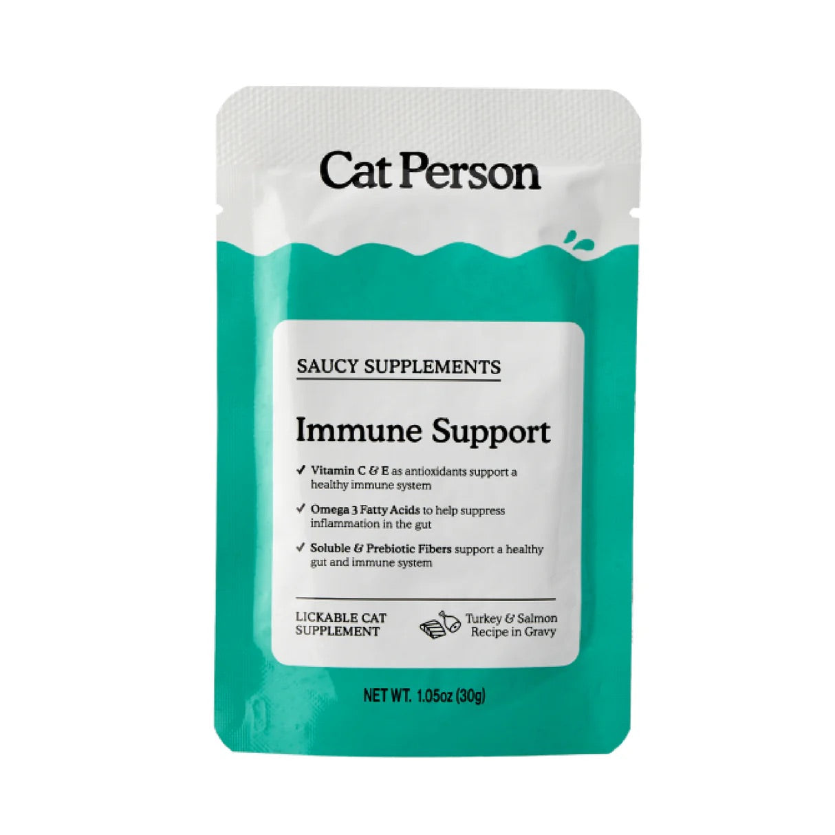 Cat Person Cat Supplement Immune Support Turkey Salmon 1 Wet - main product image
