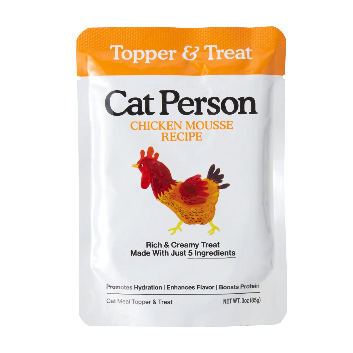 Cat Person Cat Mousse Chicken 3Oz Pouch Wet Cat Food Topper - main product image