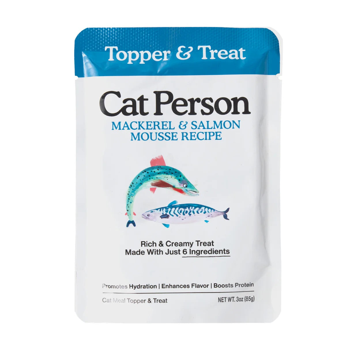 Wet Cat Food Topper Premium Salmon Recipe 3oz Daily Meals - main product image