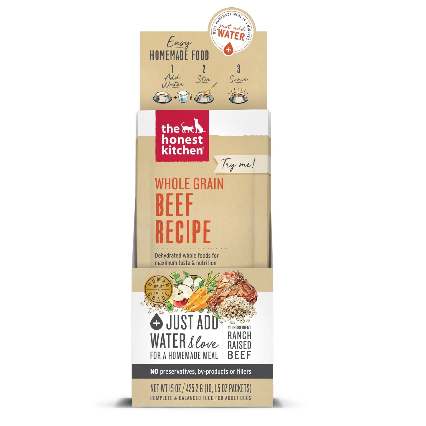 Dog Food Premium Beef Recipe 1 5oz Daily Meals Premium Pet - main product image