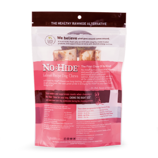 Earth Animal No Hide Medium Salmon Dog Rolls (2pk) (4.2oz) - detail view