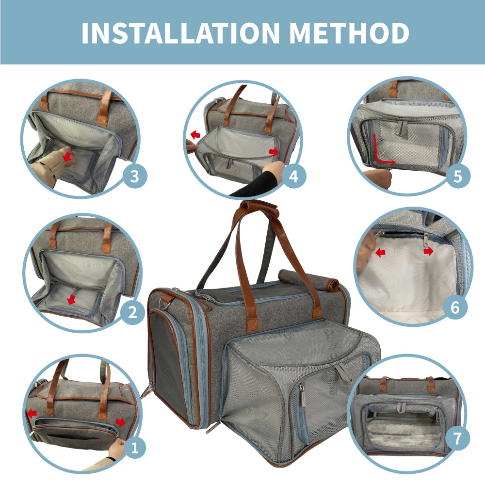Mr. Peanut's Gold Series Big Apple Double Expandable Pet Carrier - gallery image 11