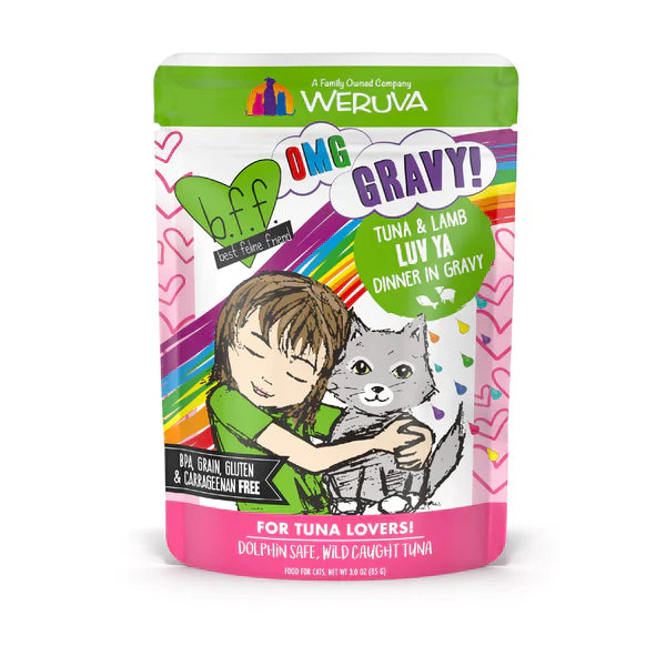 Bff Omg Adult Luv Ya Tuna And Lamb Wet Cat Pouch 3Oz Wet Cat - main product image