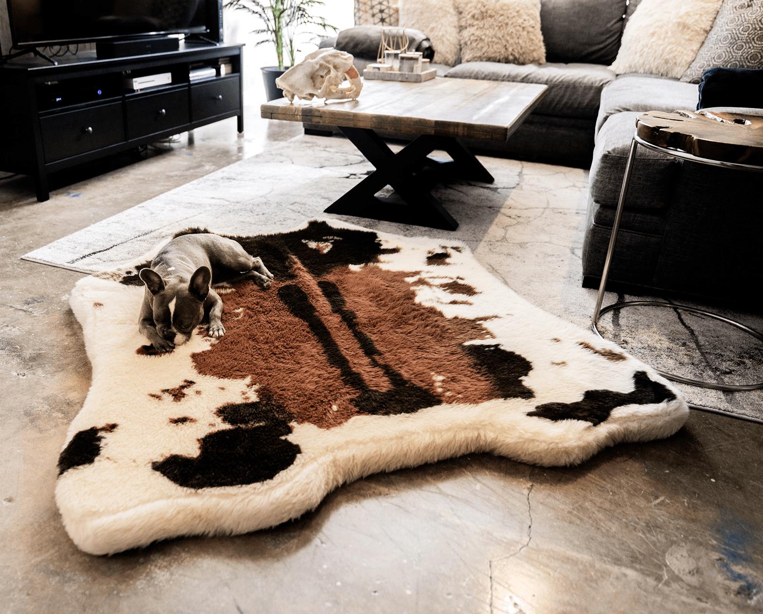 Memory Foam Dog Bed Faux Fur Brown Orthopedic Comfort Premiu - main product image
