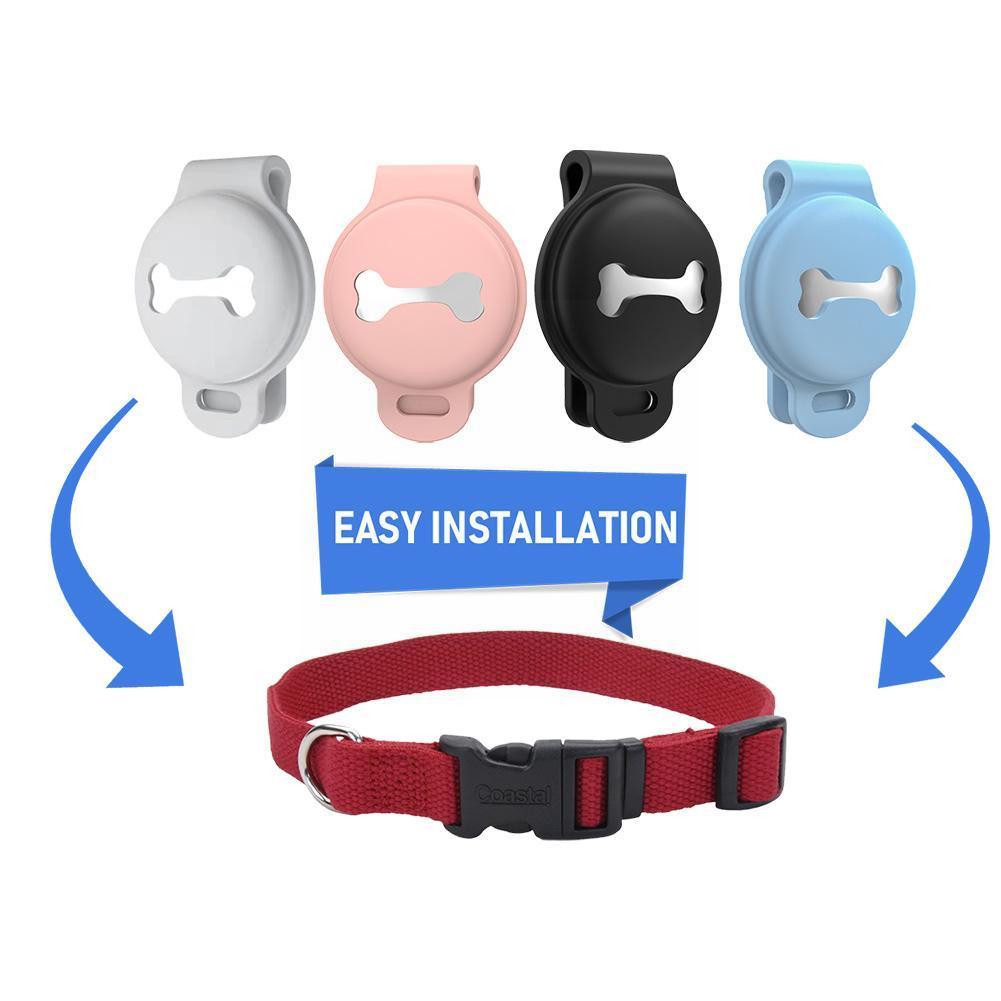 Silicone Protective Cover Anti Lost Locator Tracker Pet Dog - close up view