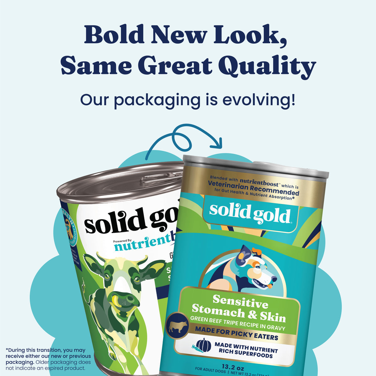 Solid Gold Nutrientboost Grain Free Green Beef Tripe Dog 13 - lifestyle view