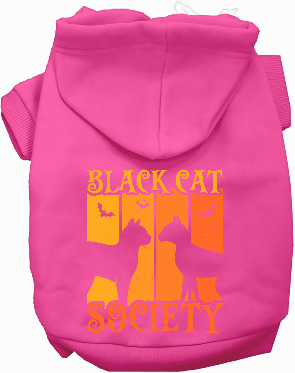 Dog Hoodie Black Cat Society Halloween for Festive Style for - close up view