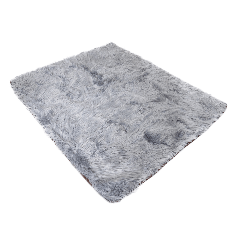 Pupprotector Waterproof Throw Blanket Charcoal Grey Pet Bed - close up view