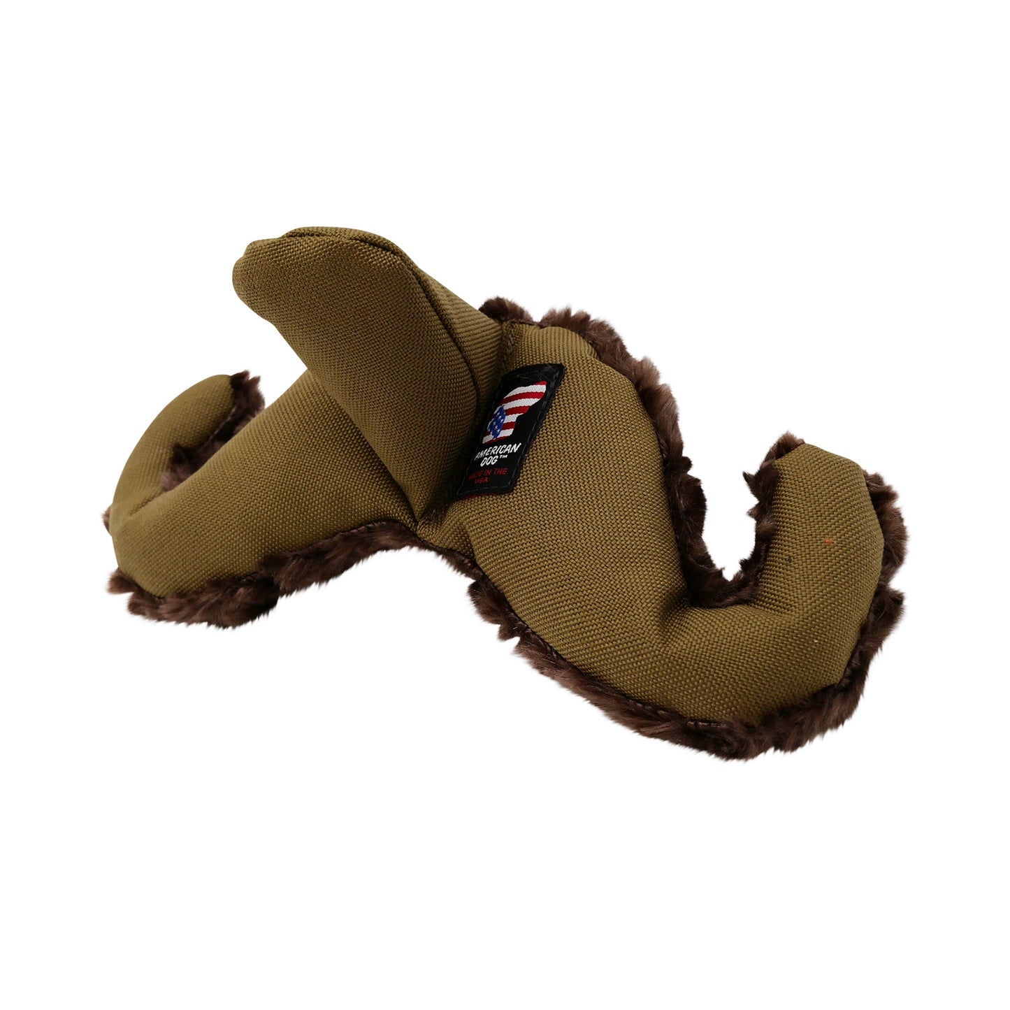 Dog Toy Dapper Dog Interactive Plush Chew Play Durable Fun - close up view