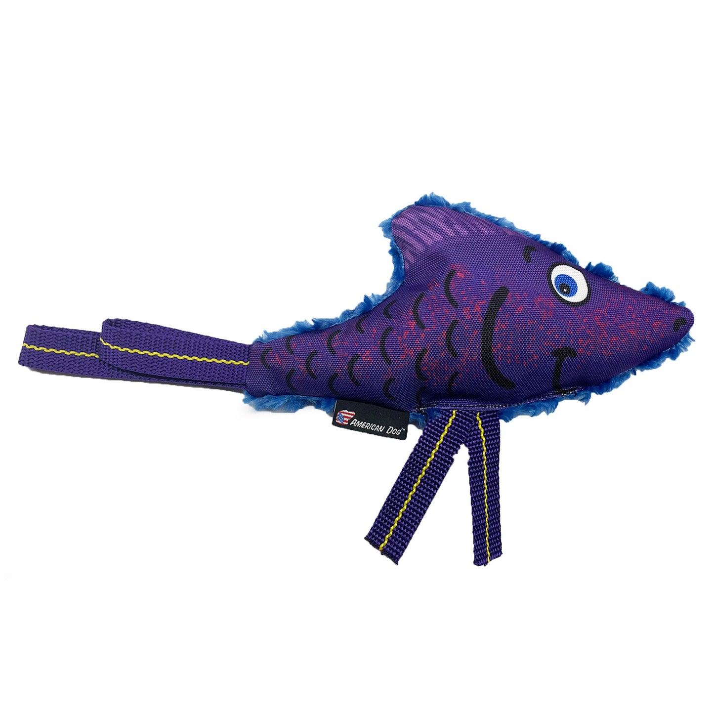Dog Toy Flyin Fish Interactive Plush Chew Play Durable Fun - main product image